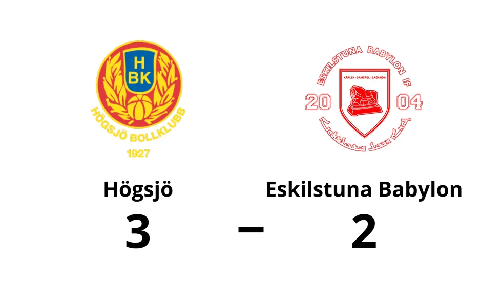 Högsjö BK vann mot Eskilstuna Babylon IF