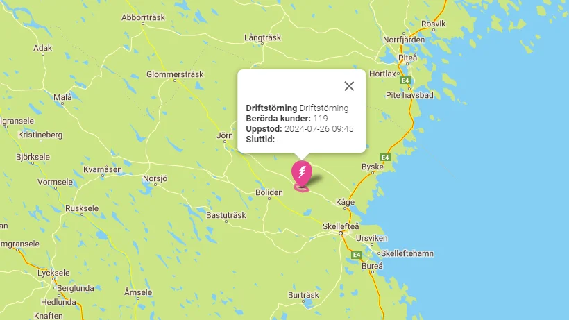 Här ska driftstörningarna pågå.