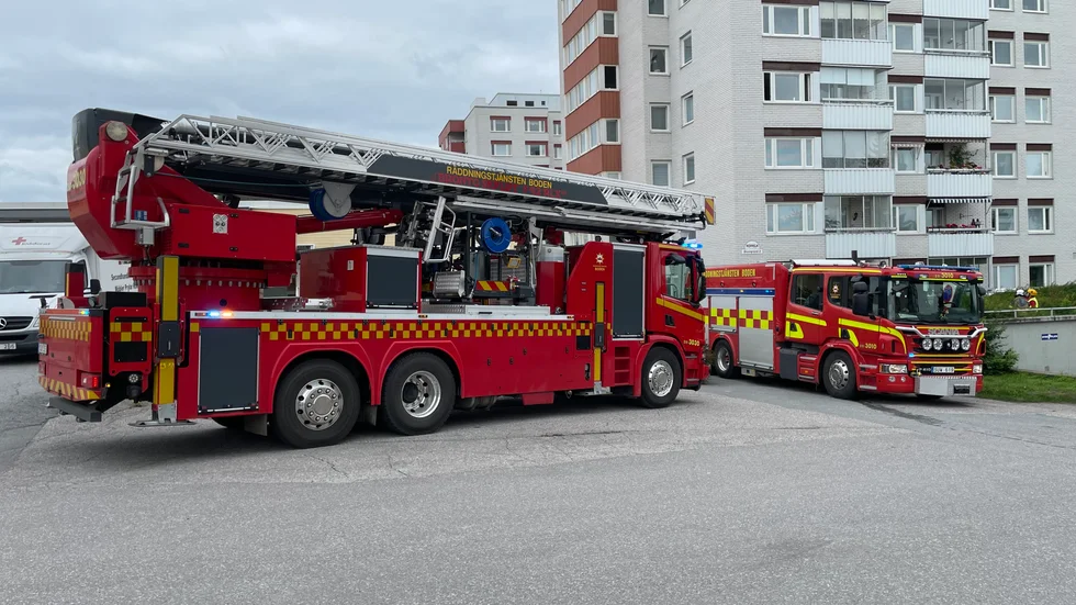 Brandlarmet i Boden visade sig ha orsakats av en torrkokning. 