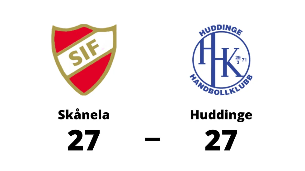Skånela IF spelade lika mot Huddinge HK