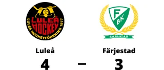 Knapp seger för Luleå mot Färjestad