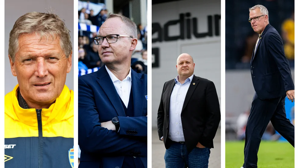 Sören Cratz ser helst två tidigare landslagshjältar efter Janne Andersson. Dolphins klubbdirektör David Bergström tycker Glen Riddersholm är rätt man för förbundskaptensjobbet.