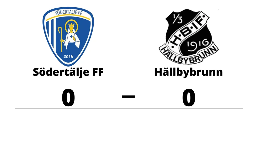 Södertälje FF spelade lika mot Hällbybrunns IF