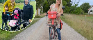 Hon cyklar genom Europa – för afghanska flyktingar