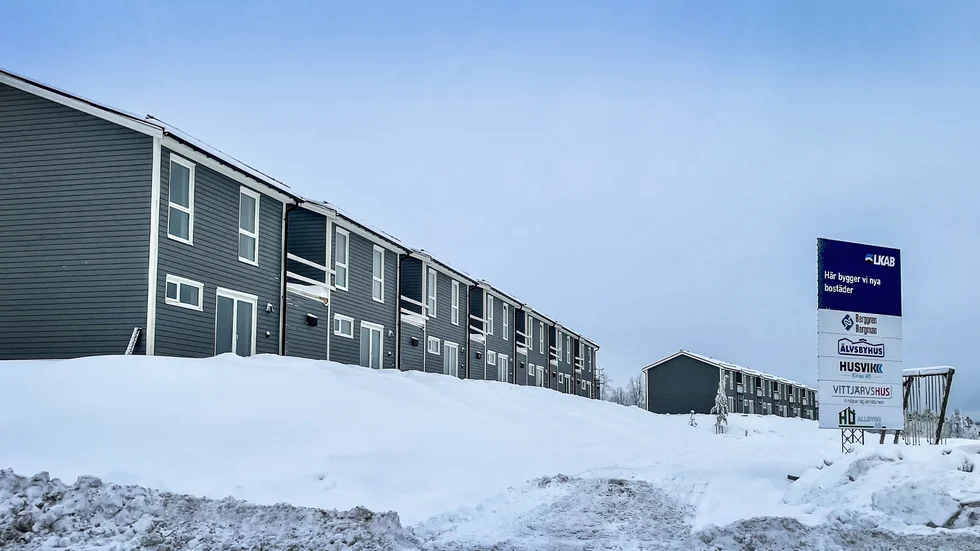 Byggprojekt som det konkursade bolaget lämnar.