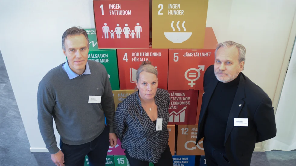 Håkan Nordin, Ulrika Rova och Michael Nilsson vill att Boden tar på sig ledartröjan när det gäller framtidens livsmedelsproduktion.