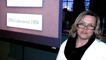 Magdalena Fraser, ansvarig för DNA-laboratoriet.