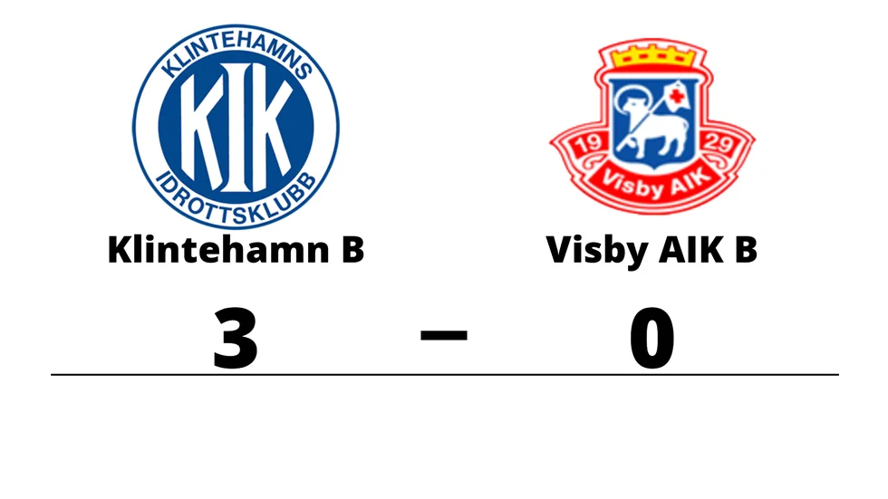 Klintehamns IK B vann mot Visby AIK B
