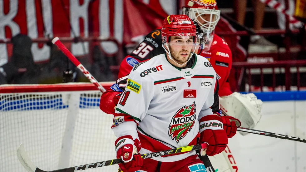 Danny O´Regan utgick i Modos tisdagsmatch.