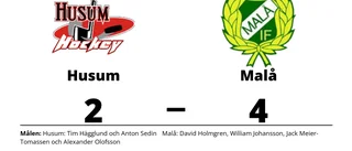 Seger med 4-2 för Malå mot Husum