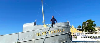 Unika fraktfartyget gjorde ett stopp i Motala hamn