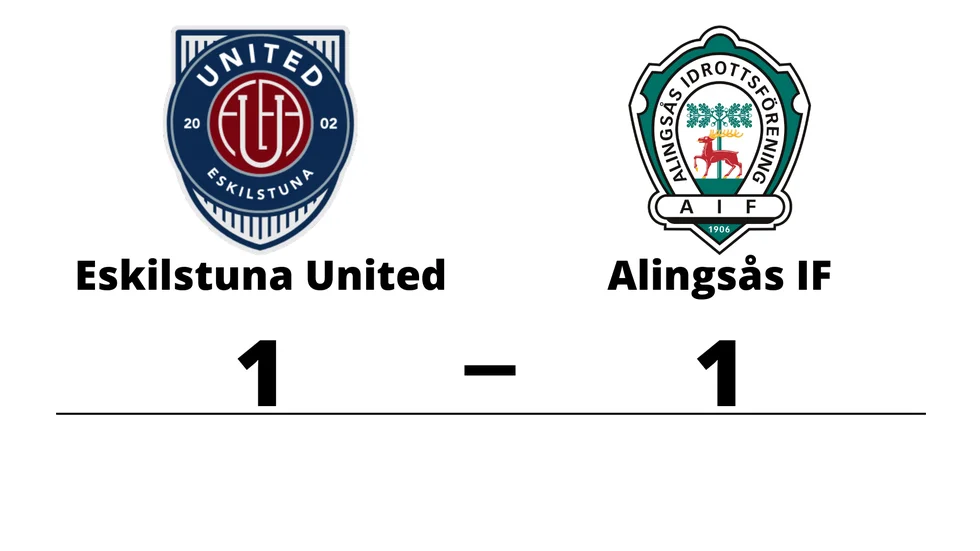 Eskilstuna United DFF spelade lika mot Alingsås IF FF