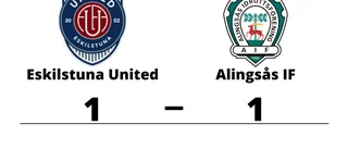 Oavgjort för Eskilstuna United hemma mot Alingsås IF
