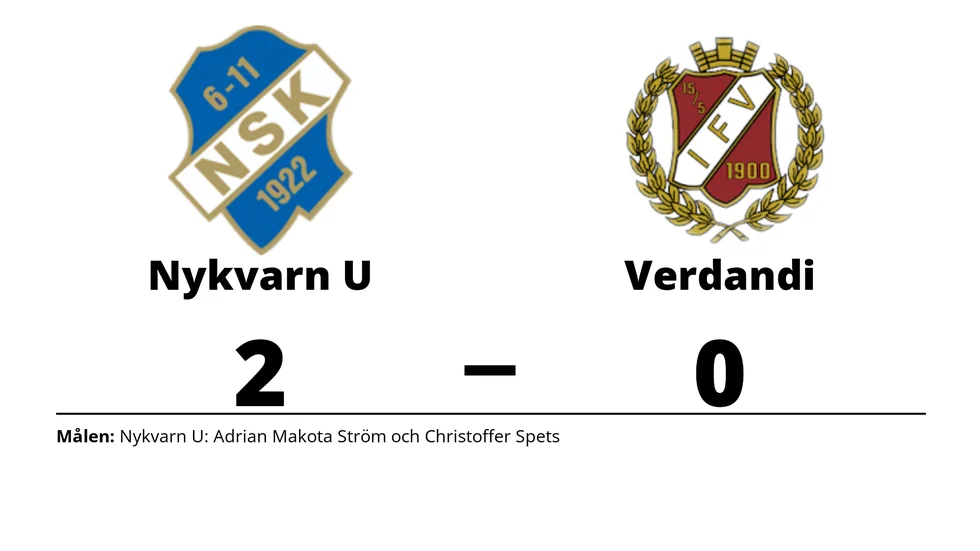 Nykvarns SK U vann mot IF Verdandi