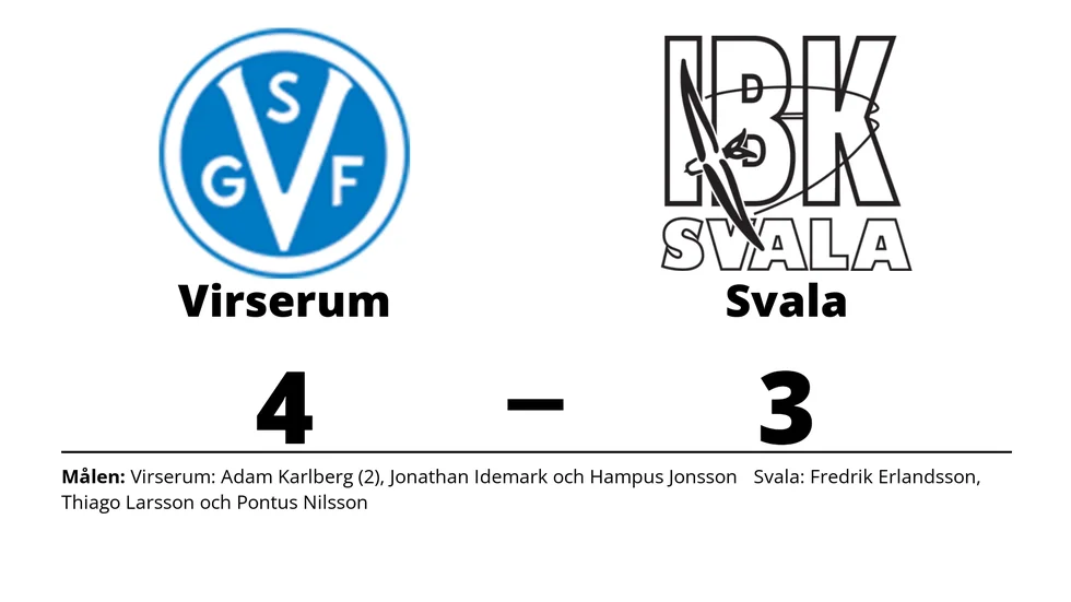 Virserums SGF vann mot IBK Svala
