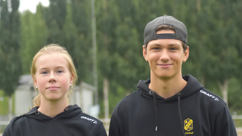 Tilda Fridenborg och Kevin Lindmark slog både personbästa på 200 meter.