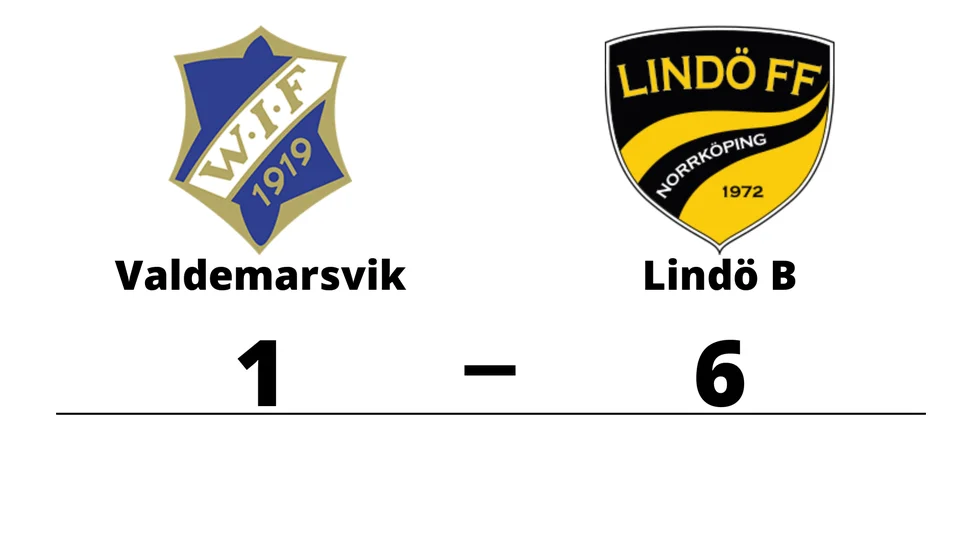 Valdemarsviks IF förlorade mot Lindö FF B