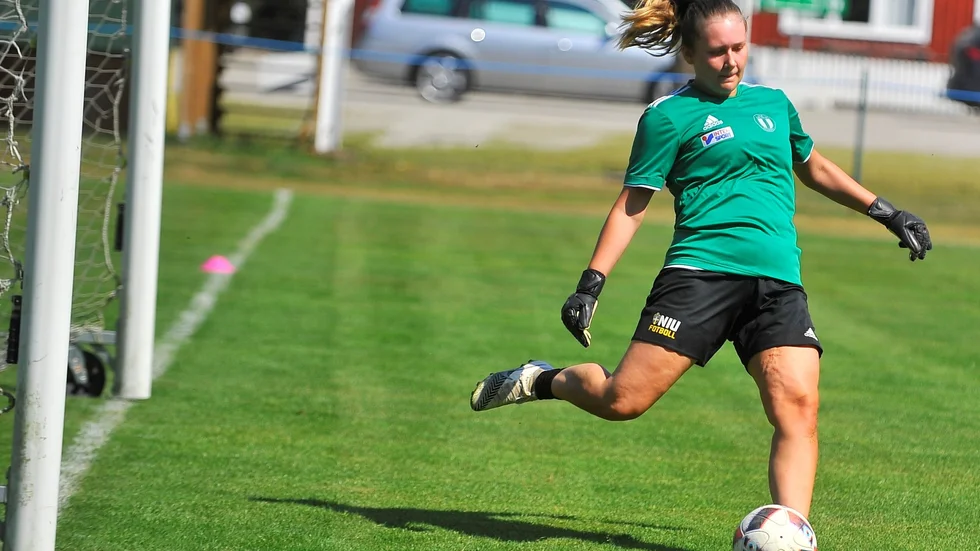 Josefine Gustafsson gjorde en stark match mellan stolparna mot serieledarna.