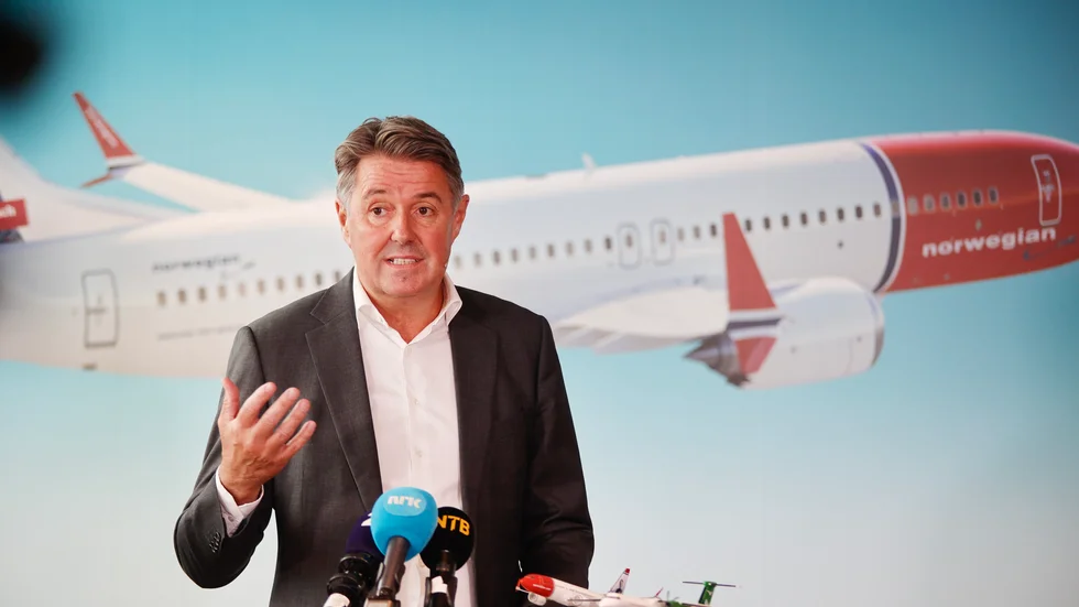 Norwegians vd Geir Karlsen. Bolaget har släppt flygstatistik gällande juli månad. Arkivbild.