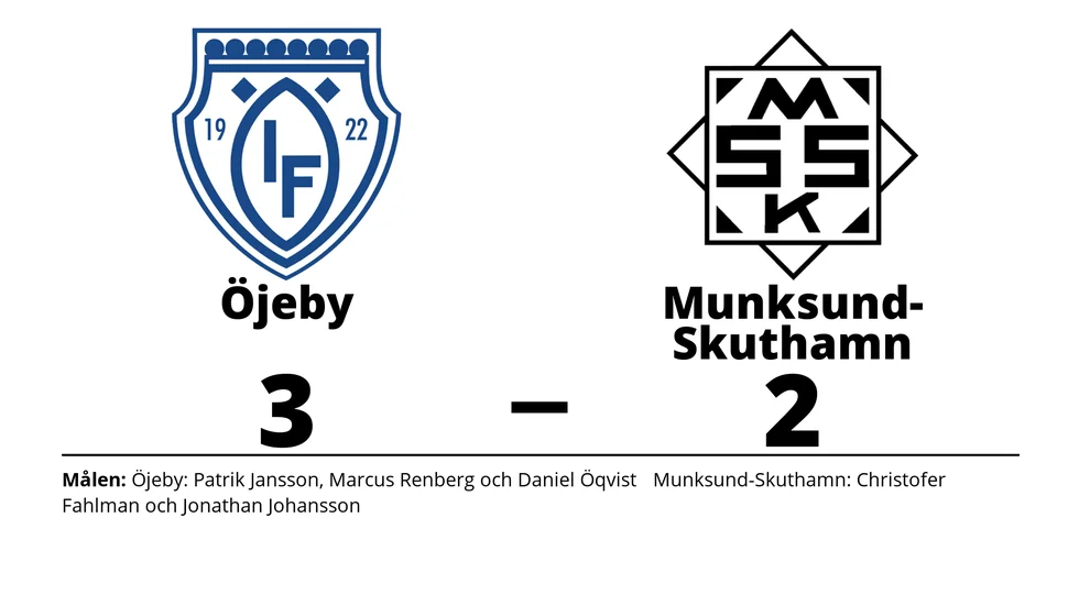 Öjeby IF vann mot Munksund/Skuthamns SK