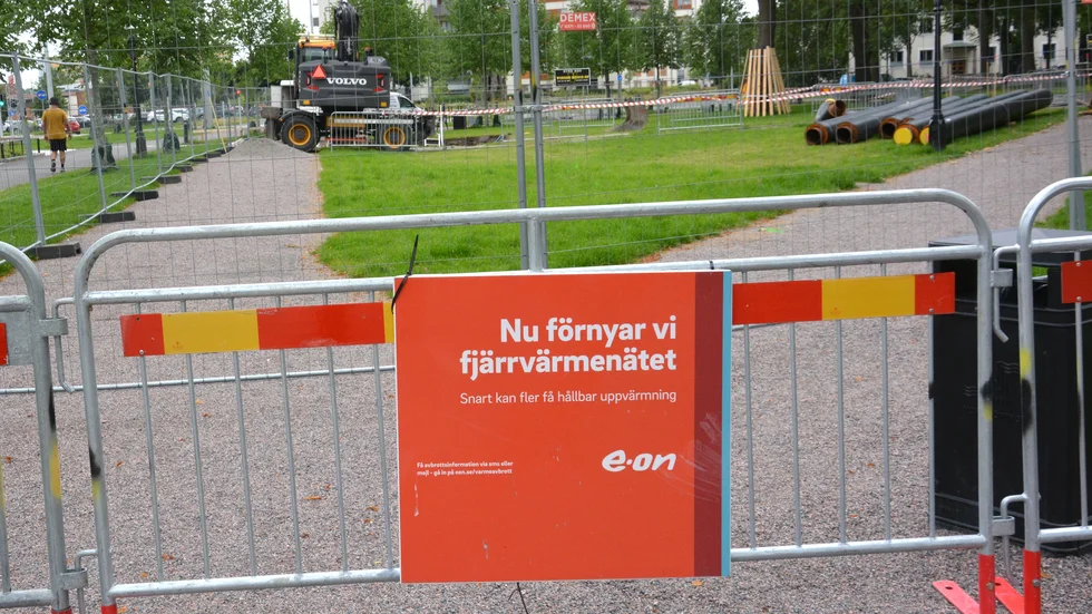 Eons arbete på Gustaf Adolfsplan påbörjades i mitten på Augusti.