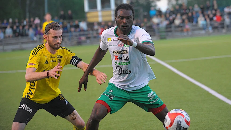 Precious Johnson segerskytt i derbyt mellan Notviken och Bergnäset.
