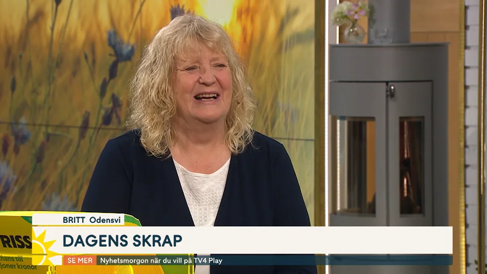 Britt Svensson från Odensvi skrapade fram ett sexsiffrigt belopp på tisdagsmorgonen i direktsändning.