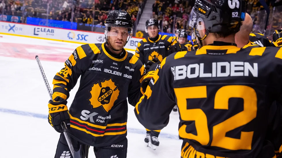 Oscar Lindberg blev målskytt igen för Skellefteå. Arkivbild.