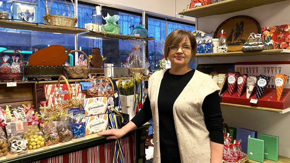 Elena Schneider är butikschef och franchisetagare på Augusta Janssons Karamellfabrik. "Det funkade inte på den här platsen helt enkelt", säger hon.
