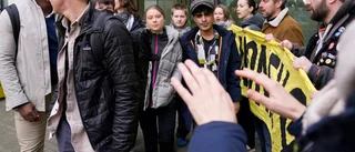 Greta Thunberg i rätten efter oljeprotest