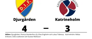 Katrineholm föll med 3-4 mot Djurgården