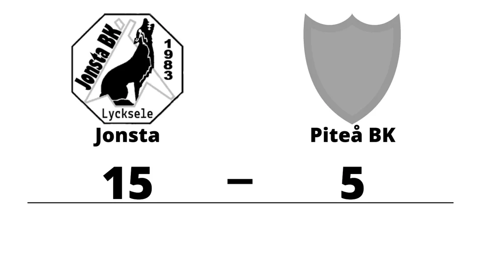 Jonsta BK vann mot Piteå BK