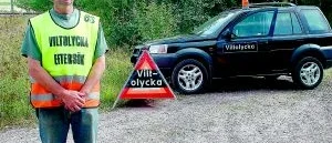 Söker efter trafikskadade djur