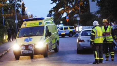En tonårsflicka kolliderade med en bil i korsningen Ejdergatan-Perugatan i Västervik. Foto: Ellen Kindstrand