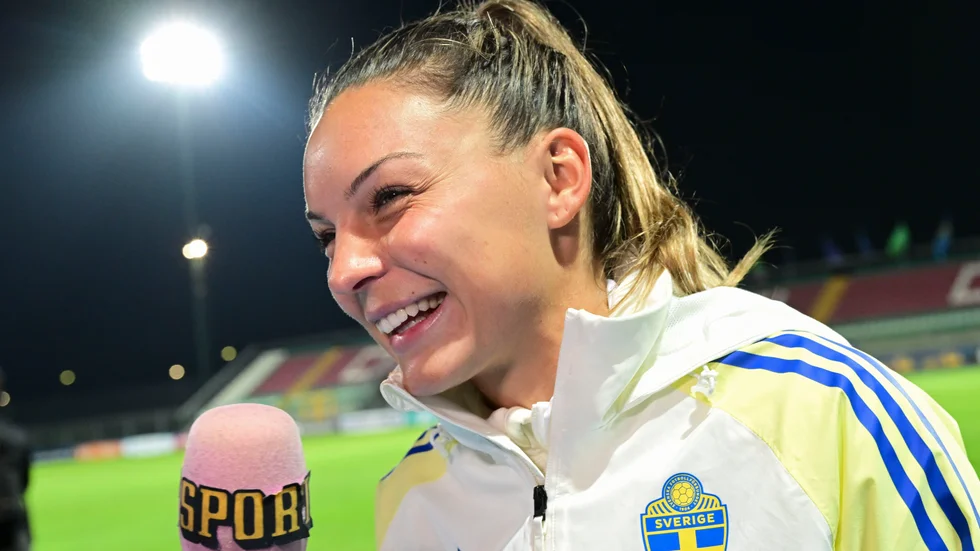Matchvinnaren Johanna Rytting Kaneryd.