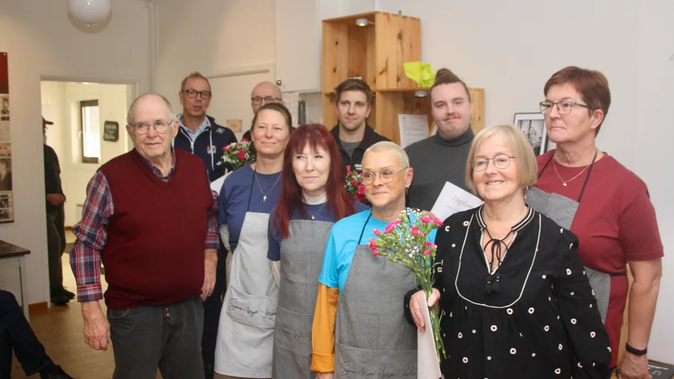 Alla vinnare som prisades under byadagen. Här med vinnarna av Årets by, Missenträsk, på främre raden.