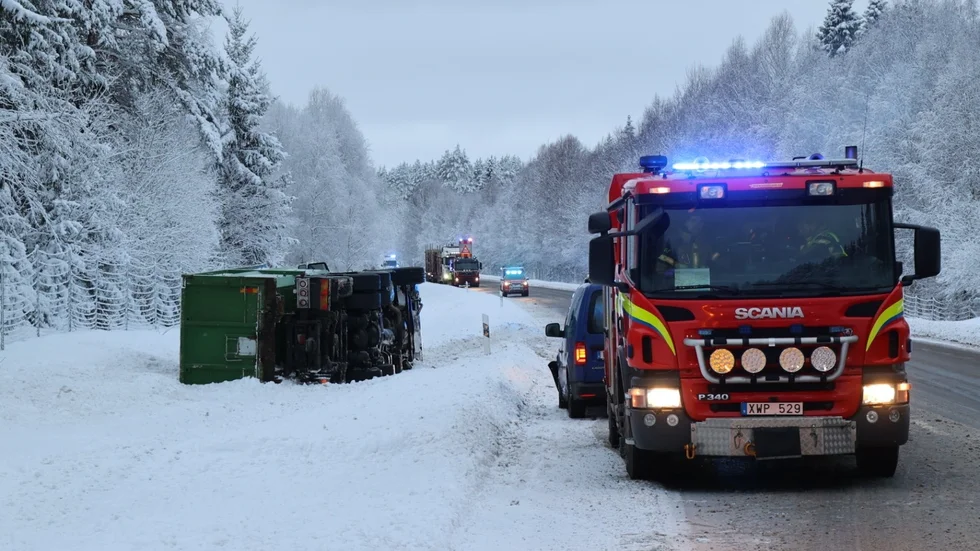 Trafikolycka på torsdagseftermiddagen. 
