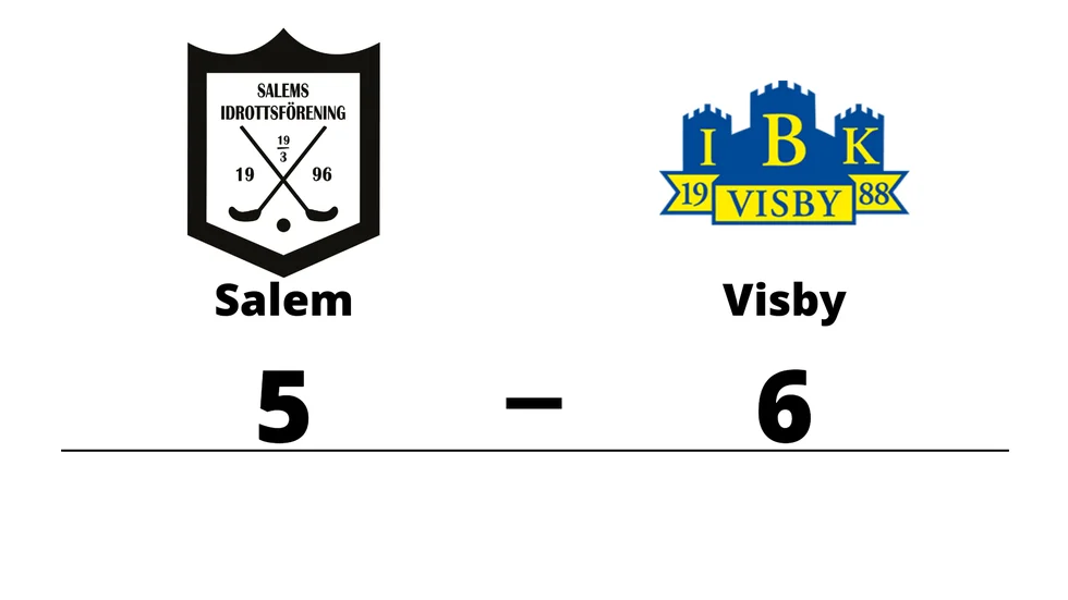 Salems IF förlorade mot Visby IBK
