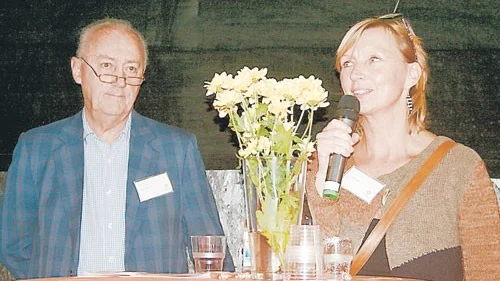 Allan Larsson och Anna Mellergård på Regiondagen i Jönköping.