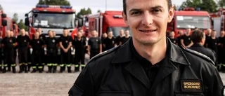 Polska brandmän tog paus i Kvarn