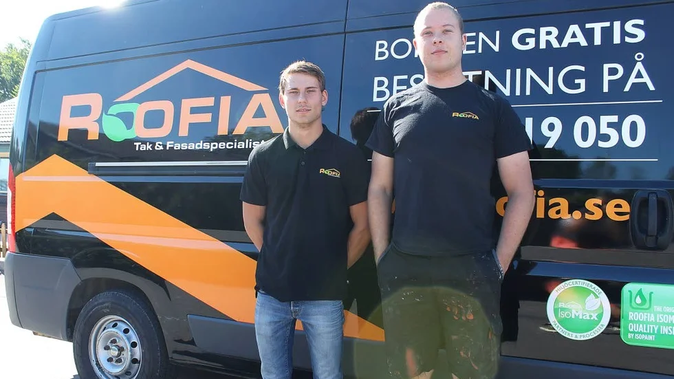 Nils Beuthan och Albin Paulsson grundade företaget för två månader sedan.