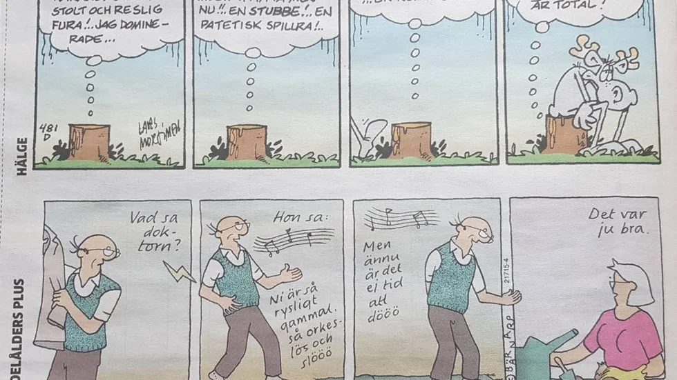 Favoriter. Hälge och Medelålders plus blir båda kvar på seriesidan. Det och mycket annat har Christer Kustvik talat med läsarna om den gångna veckan.