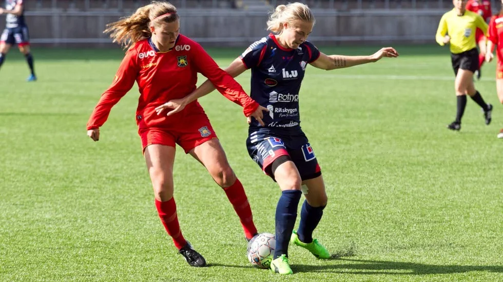 Målskytt. Lina Hurtig gjorde 1–0 för LFC mot Röa.