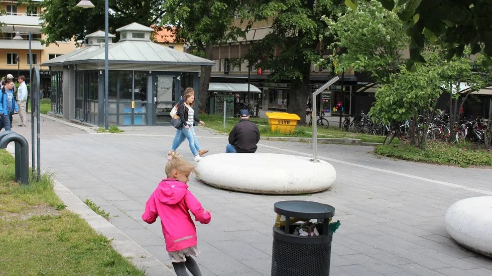 S:t Larsparken. Här öppnar snart glassförsäljning och utställning om Vallastaden.
