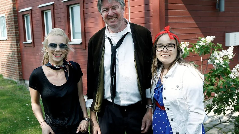 Eva Axman, Peder Schelin och Hanna Albemo.