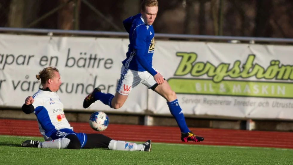 Kevin Pålsson gjorde IFK:s 2–0-,mål.