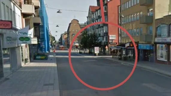 Här körde 17-åringen omkull på en crossmotorcykel den 10 oktober förra året.