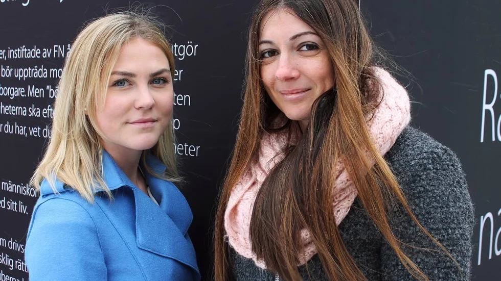 Nytt projekt. Ellen Oswaldson och Melissa Filipovic är nöjda över att detta kubprojekt nu kommit till Motala.