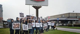 Lugn slaktprotest i Tornby