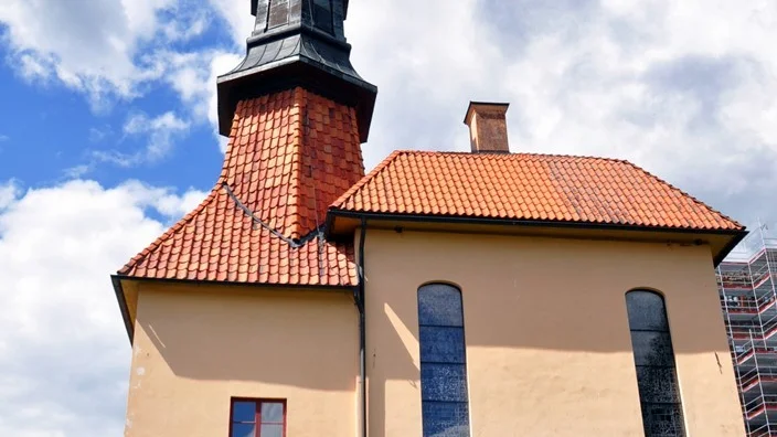 Kapellet rustades upp direkt efter branden.